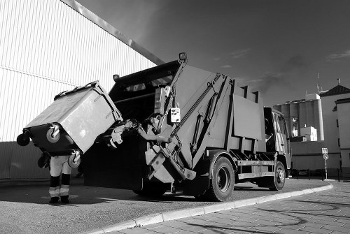 Eco-friendly recycling process in Cambridge Heath waste management.