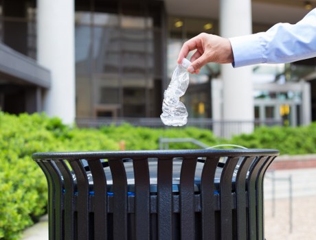 Challenges of waste clearance in a busy London street