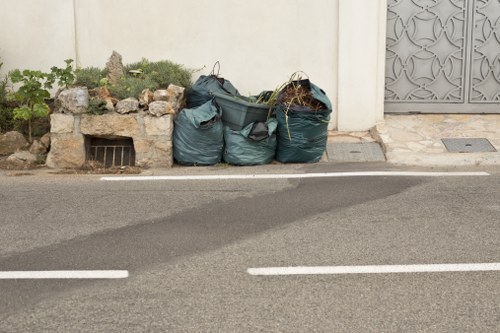 Professional waste collection team working in Bexley