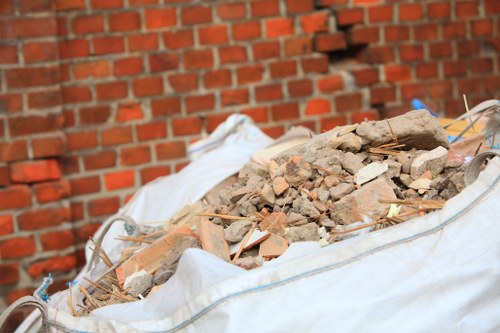 Waste clearance equipment at Gallows Corner