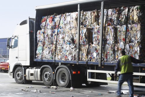 Eco-friendly waste removal equipment in use in Wallington