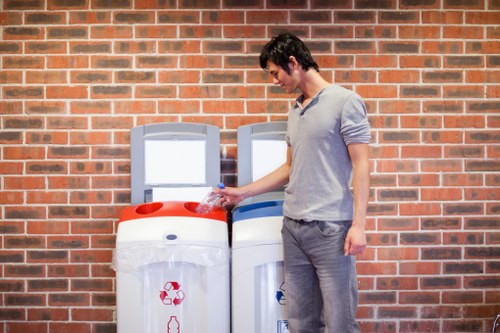 Community members engaged in waste management education