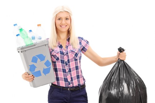 Expert team managing waste clearance in a London home