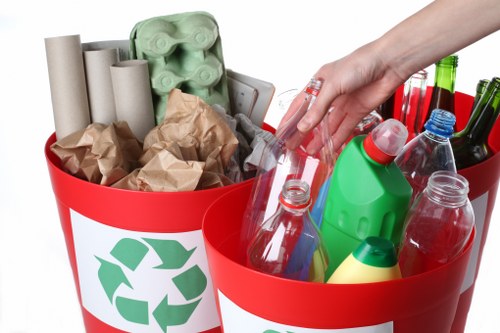 Community members participating in an environmental cleanup event