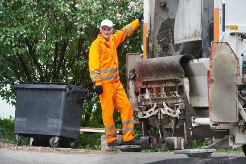 Waste disposal truck in Ardleigh Green