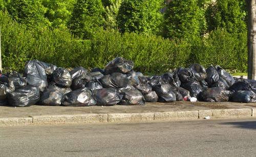 Map highlighting nearby areas served by waste clearance in West Hampstead