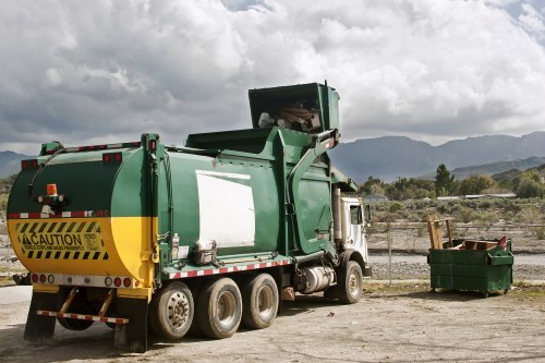 Local team managing waste clearance in a St Johns neighborhood