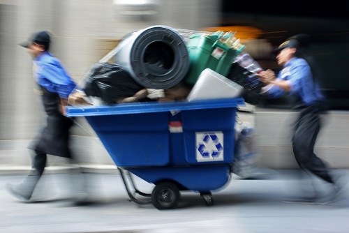 Expert waste clearance team at work in Selsdon