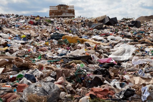 Professional waste clearance team preparing for a residential clearance