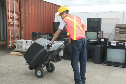 Cleaner park grounds with waste management crews