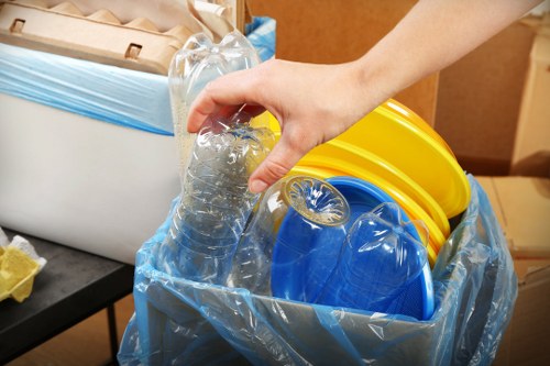 Local waste clearance services in action in Earls Court