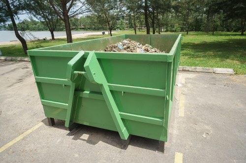 Local workers sorting waste at a facility in Marks Gate